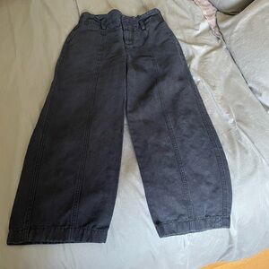 Vince Black Pants with Stitched Panel Detail